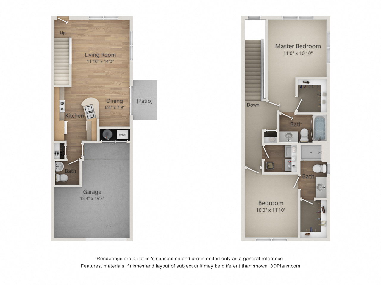 Floor Plans of Grandview Flats, LLC in Granger, IN